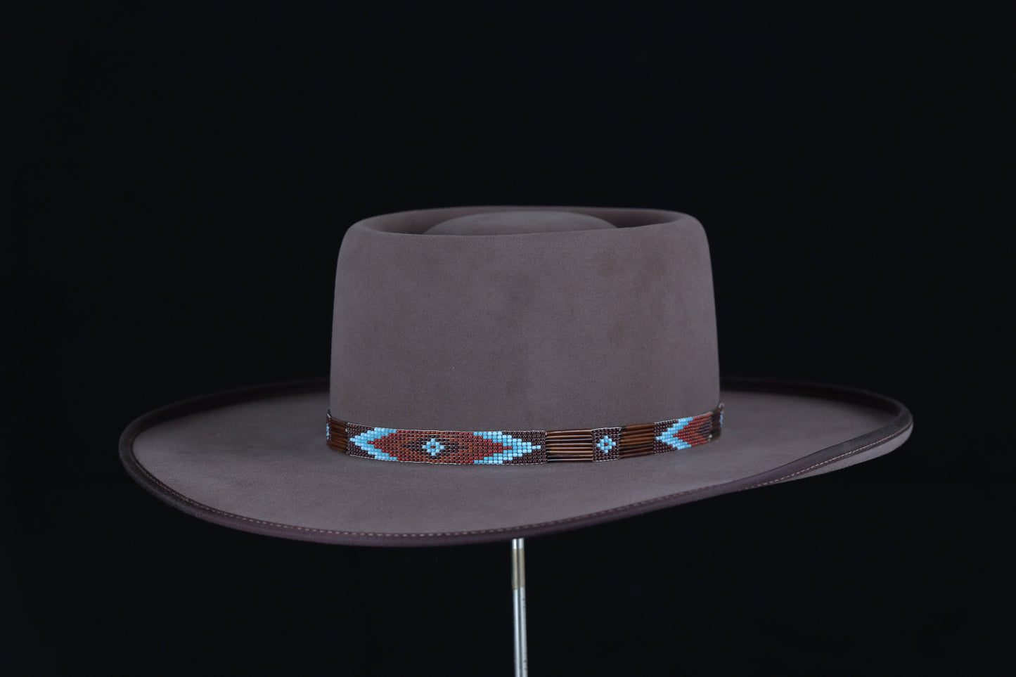 100% Nutria Burdock Western Dress Hat (7 1/8)