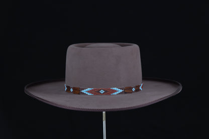 100% Nutria Burdock Western Dress Hat (7 1/8)