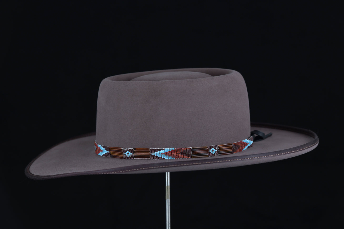 100% Nutria Burdock Western Dress Hat (7 1/8)