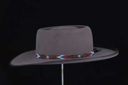 100% Nutria Burdock Western Dress Hat (7 1/8)