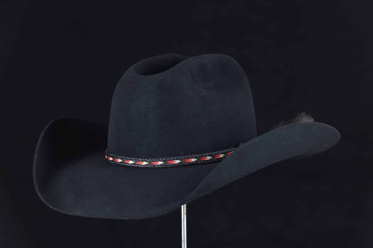 50% Beaver Black Cattleman's Cowboy Hat (7 1/8+)