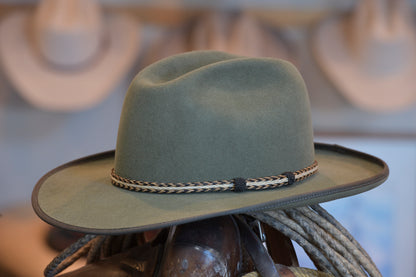 Military Green Town Hat (Size 7 1/2)