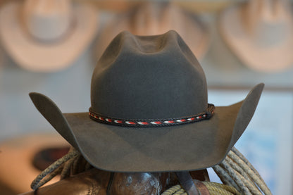 50% Beaver Charcoal Black Cattleman's Cowboy Hat (Size7 3/8)