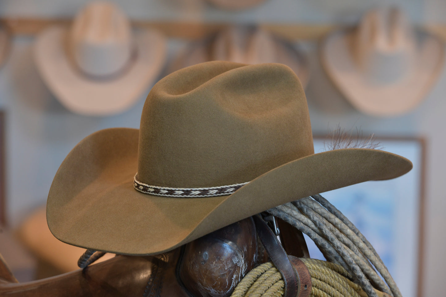 50% Beaver Whiskey Cattleman's Cowboy Hat (Size 7 1/2+)