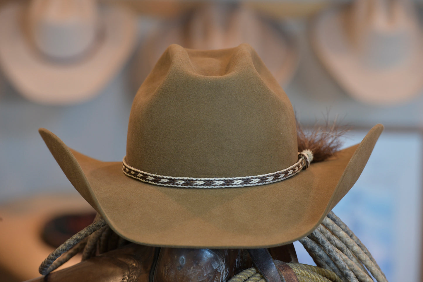 50% Beaver Whiskey Cattleman's Cowboy Hat (Size 7 1/2+)