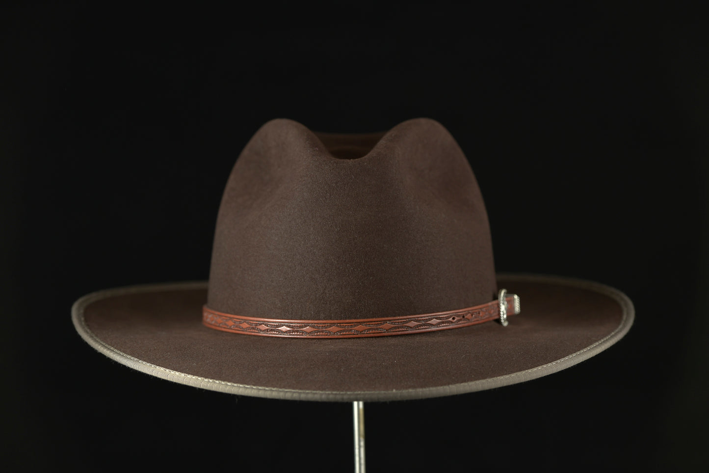 Dark Brown Western Dress Hat (7 3/8)